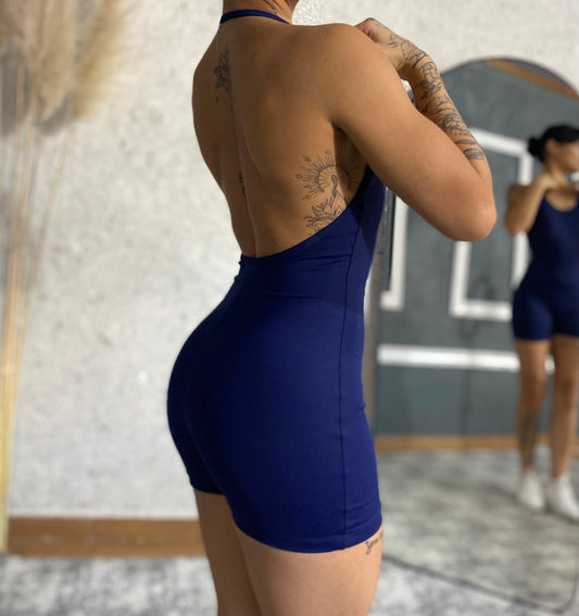 Macaquinho Frente Única Azul Marinho